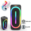 Bluetooth-Lautsprecher mit RGB-Licht, FM-Radio und Mikrofon