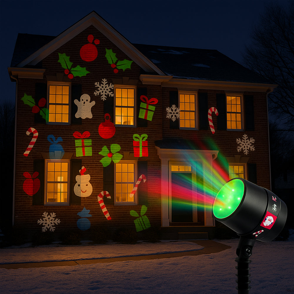 LED Magic Light Projektor – mit 12 beweglichen Lichtmotiven