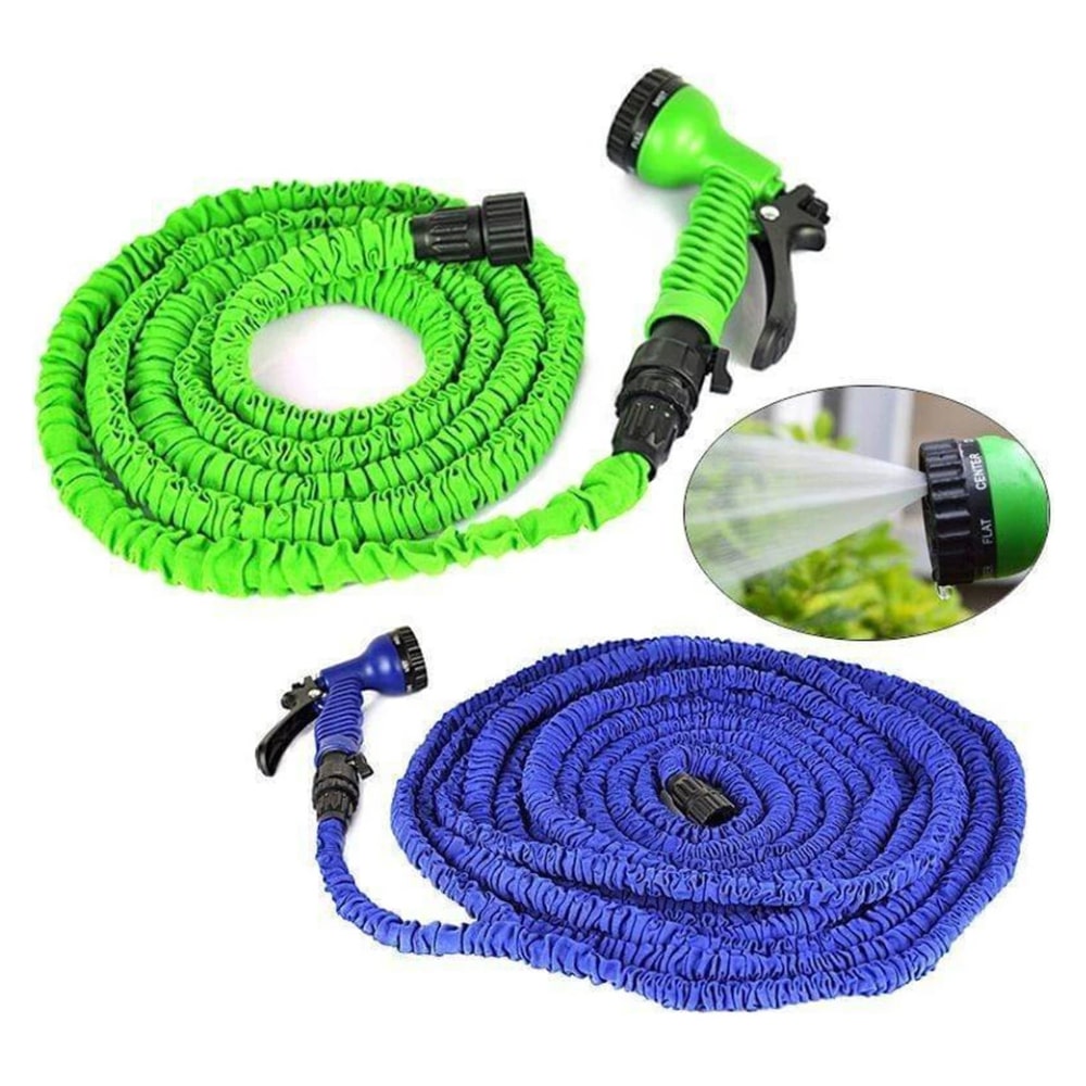 Magic Hose Flex Gartenschlauch / Wasserschlauch - grün oder blau - verschiedene Längen -