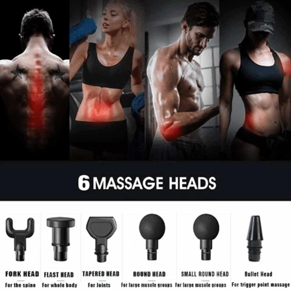 Massagepistole Pro+ gegen Muskelkater - mit 30 Geschwindigkeitsstufen