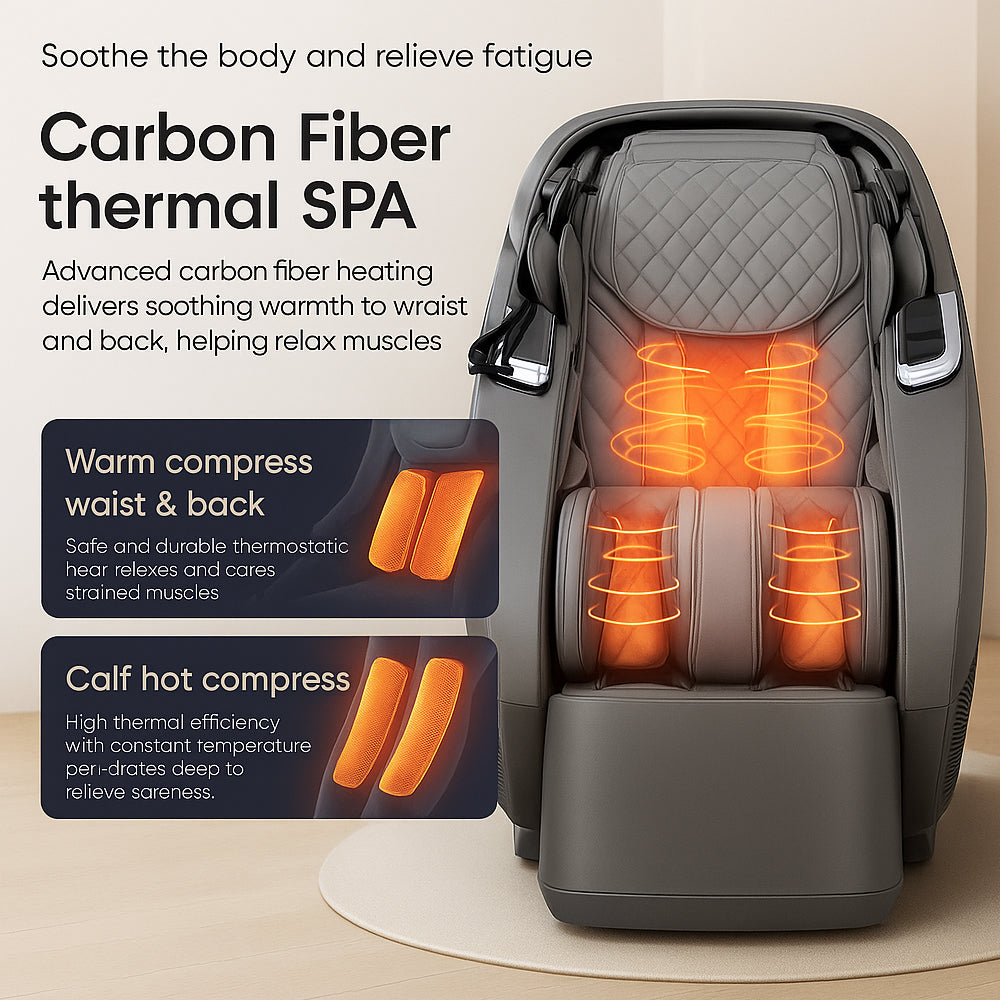 Massagesessel 4D, Lux Pro Edition mit SL-Technologie, KI-Steuerung und Wärme – Modell 988F6
