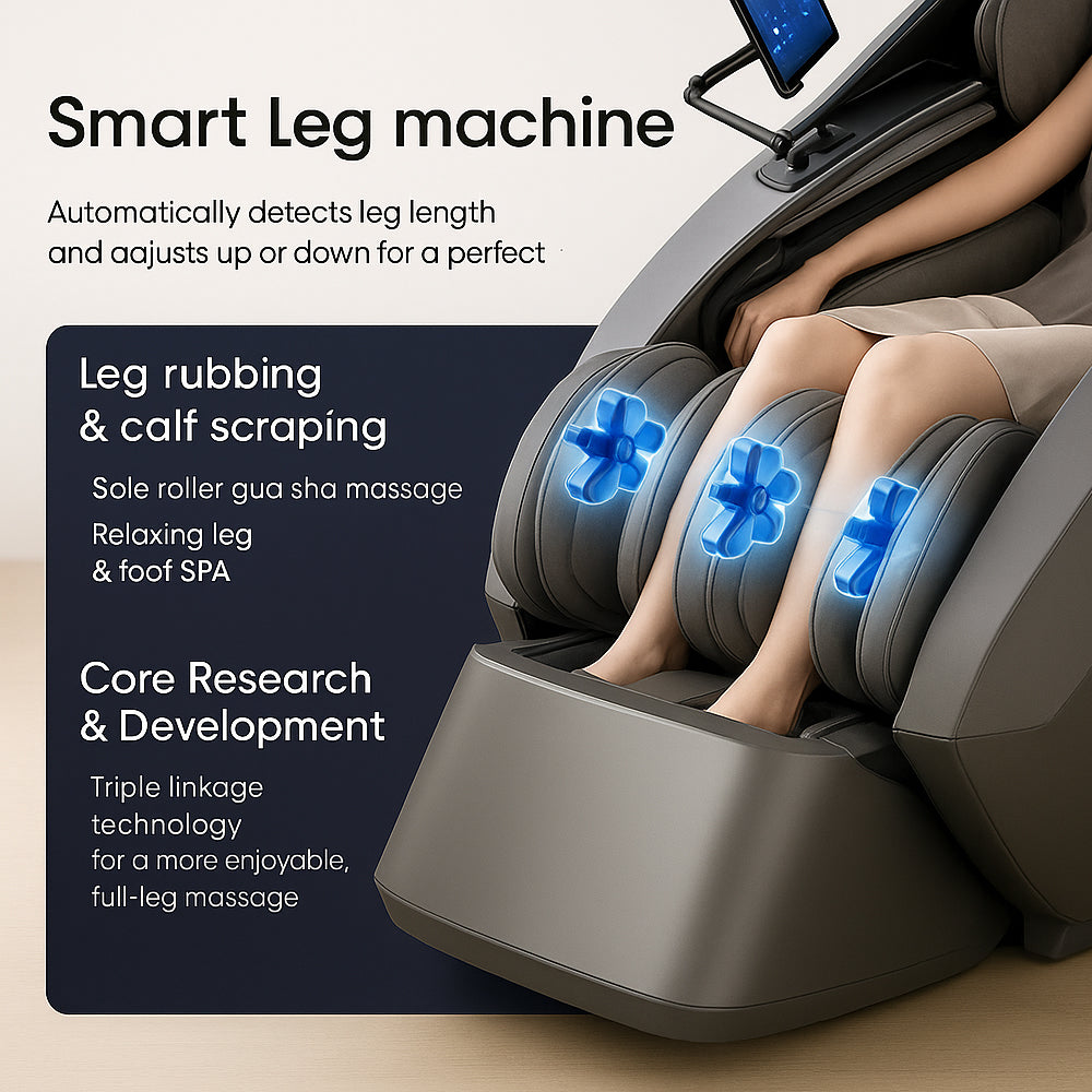 Massagesessel 4D, Lux Pro Edition mit SL-Technologie, KI-Steuerung und Wärme – Modell 988F6