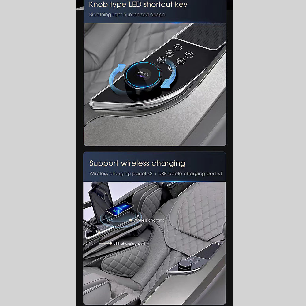 Massagesessel 4D, Lux Pro Edition mit SL-Technologie, KI-Steuerung und Wärme – Modell 988F6