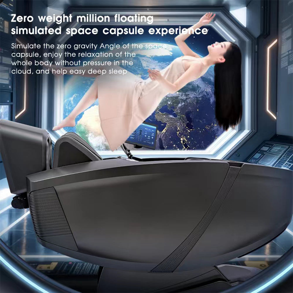Massagesessel 4D Lux Pro Edition mit SL-Schiene, KI-Steuerung und Wärme