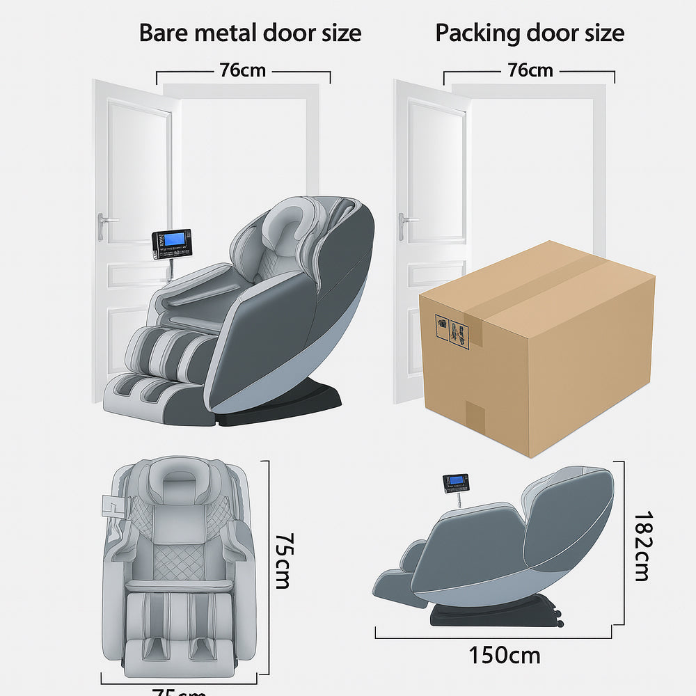 Massagesessel 8D – Zero Gravity & Wärmetherapie – Modell S9B