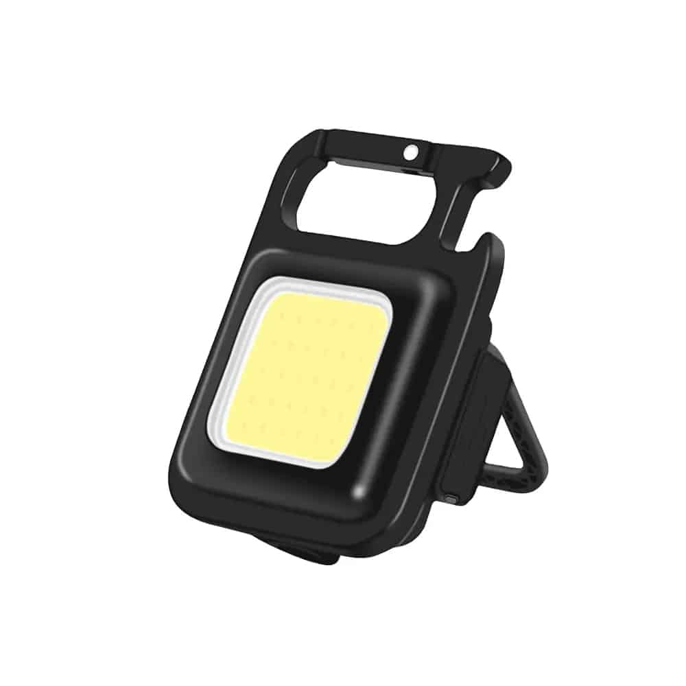 Schlüsselanhänger COB-LED-Taschenlampe - wiederaufladbar - 3 Leuchtmodi