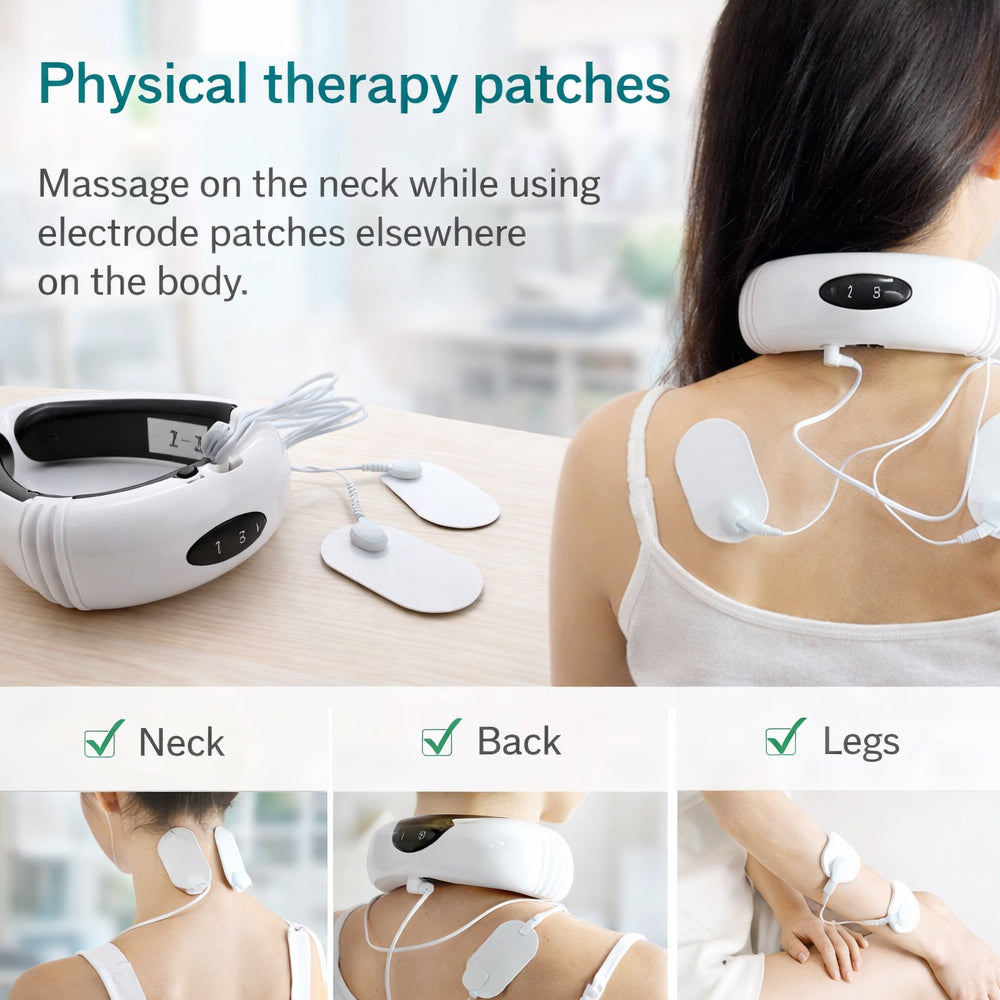 Nackenmassage mit Puls - 6 Programme / 16 Stufen