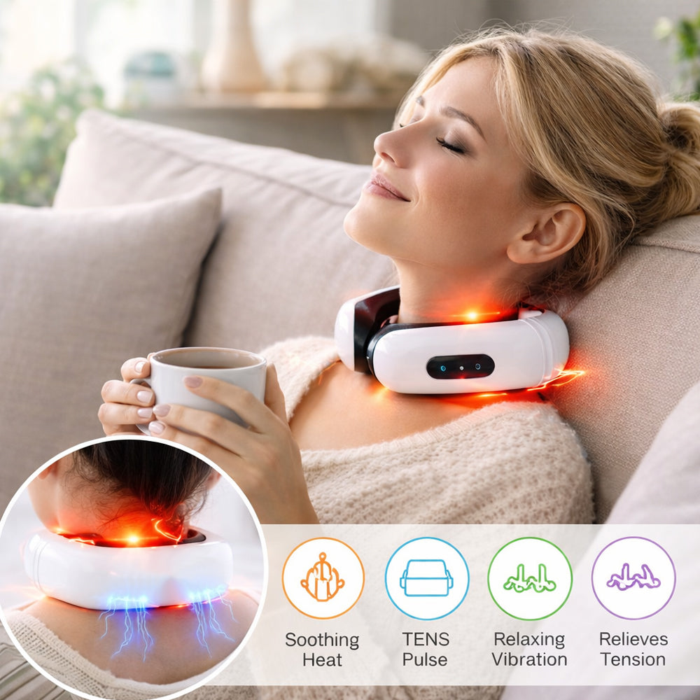 Nackenmassage mit Puls - 6 Programme / 16 Stufen