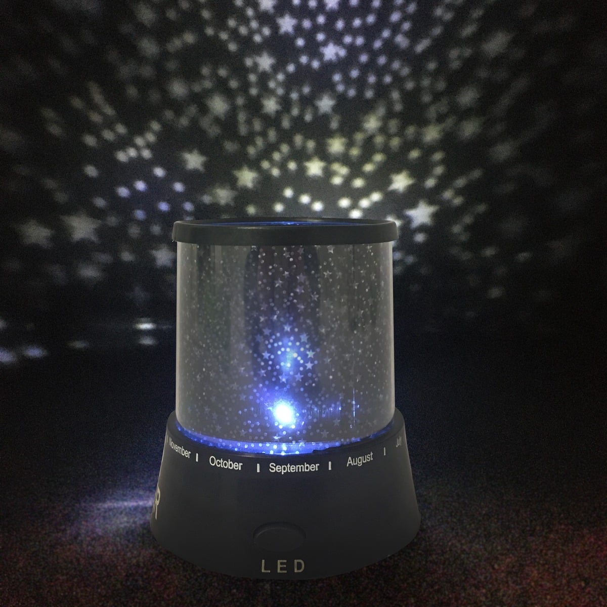 LED-Nachtlicht mit Sternenhimmel
