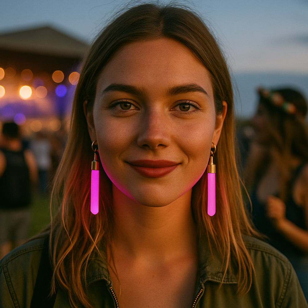 Glow-in-the-dark Ohrringe – Dreh das Licht und die Party auf!