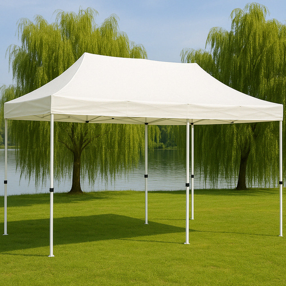 Pavillon / Gartenpavillon 3 x 6 Meter – Wähle zwischen Schwarz oder Weiß