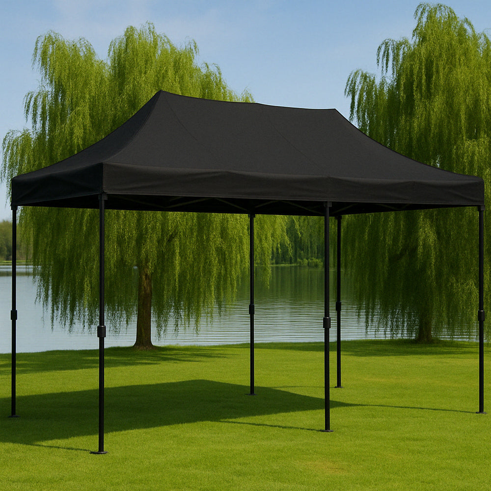 Pavillon / Gartenpavillon 3 x 6 Meter – Wähle zwischen Schwarz oder Weiß