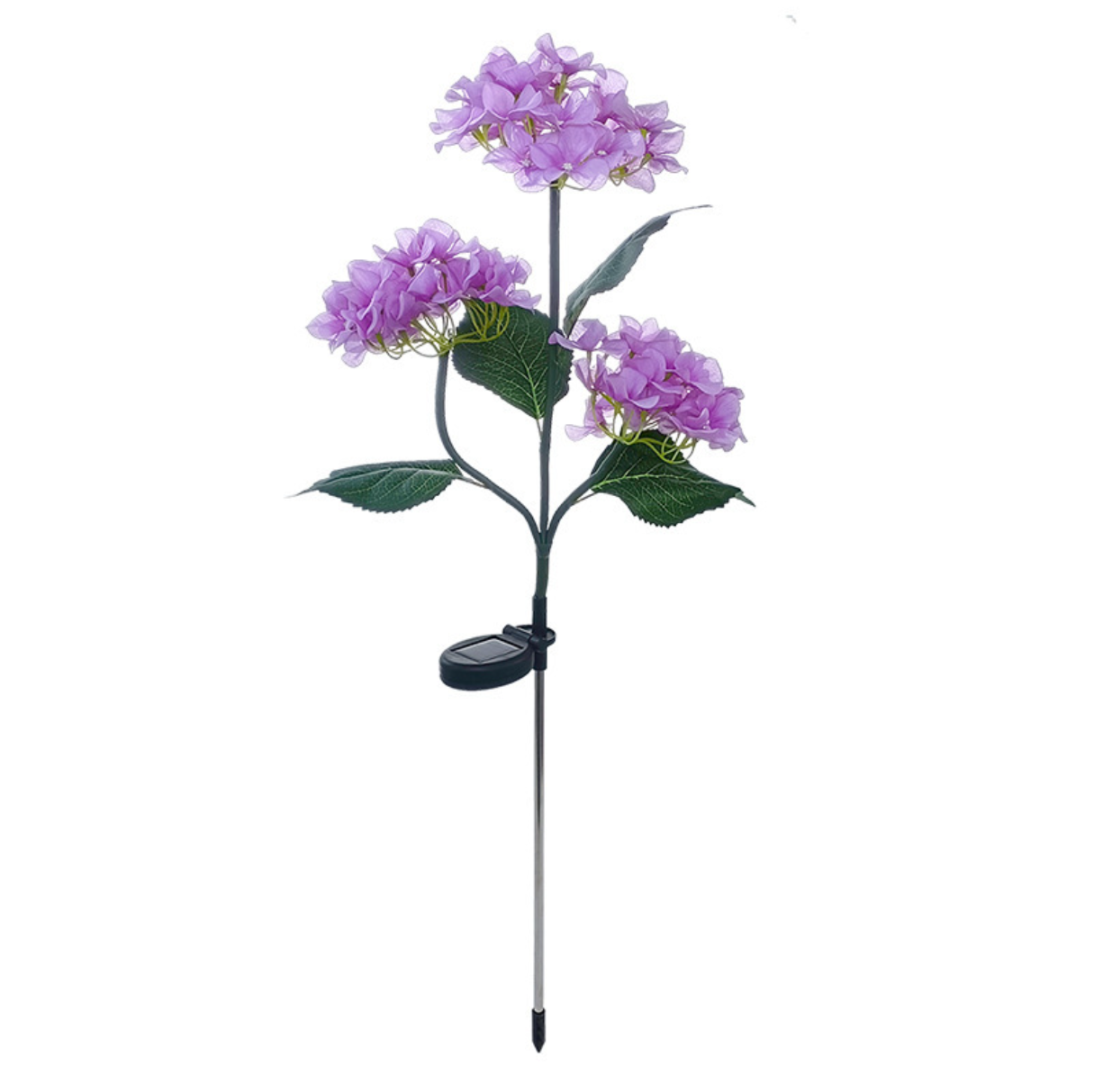 Solarbetriebene Hortensien-Gartenlampen