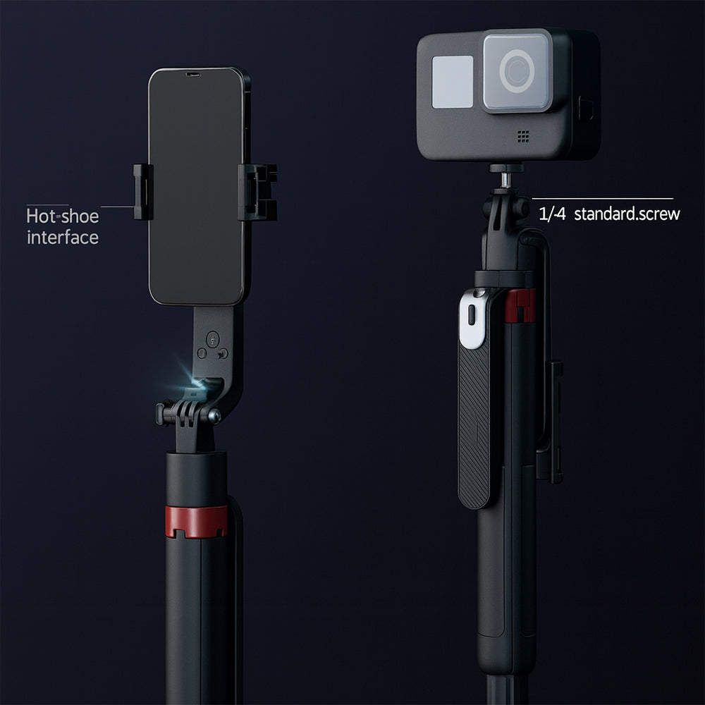 Selfiestick mit intelligenter Gesichtserkennung inkl. Licht - Q185