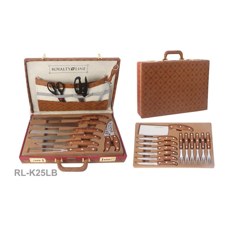 Komplettes Messerset für die Küche aus Edelstahl von Royalty Line