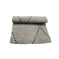 Teppich aus 100 % reiner Nepal-Wolle – Blau/Grau – 100 x 70 cm