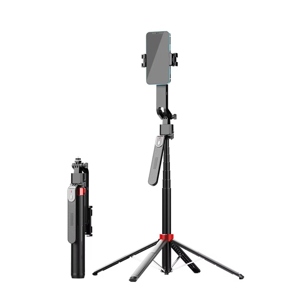 Selfiestick mit Intelligenter Gesichtserkennung und AI-Gestensteuerung inkl. Licht