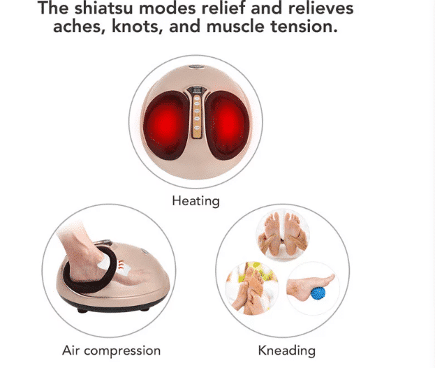 Shiatsu-Fußmassagegerät mit Wärmefunktion