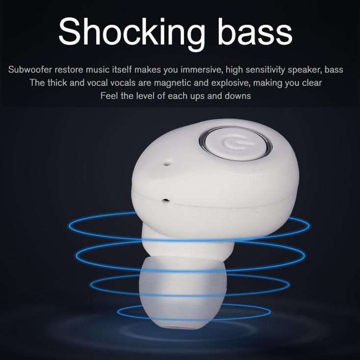 Kabelloser In-Ear-Kopfhörer Bluetooth Shocking Bass