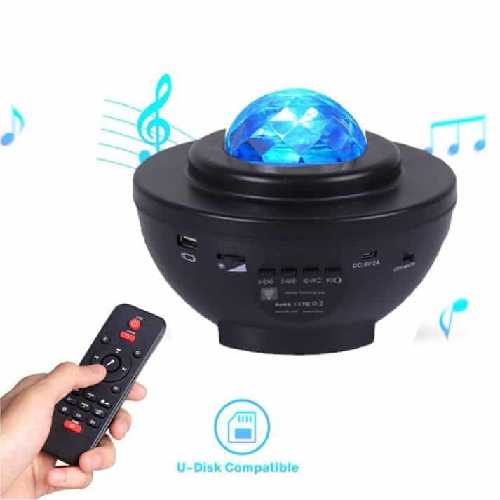 Starry Sky Galaxy LED-Projektor mit Bluetooth-Lautsprecher inkl. Fernbedienung
