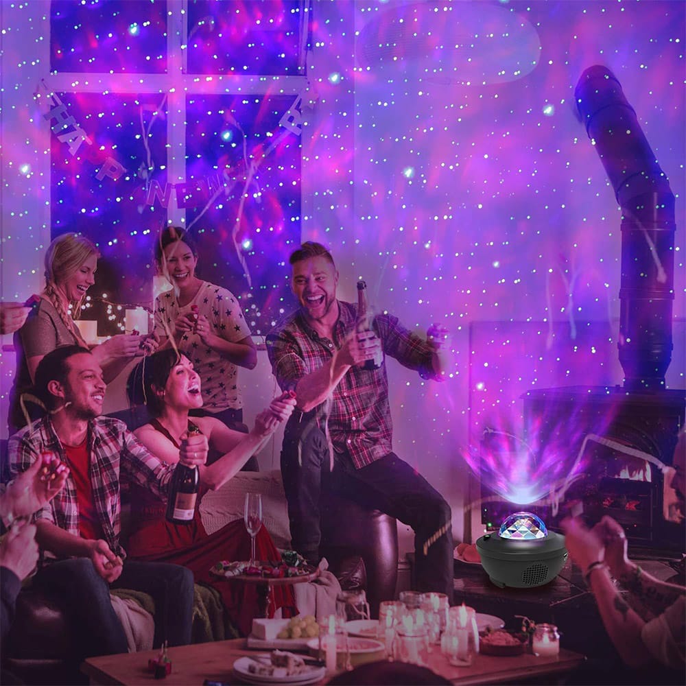 Starry Sky Galaxy LED-Projektor mit Bluetooth-Lautsprecher inkl. Fernbedienung