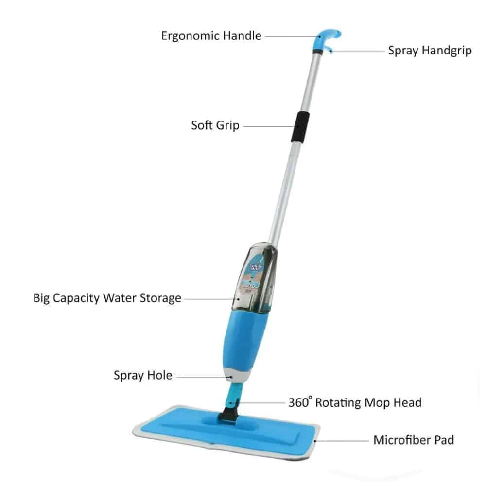 Mikrofaser-Sprühmopp mit integriertem Wassertank