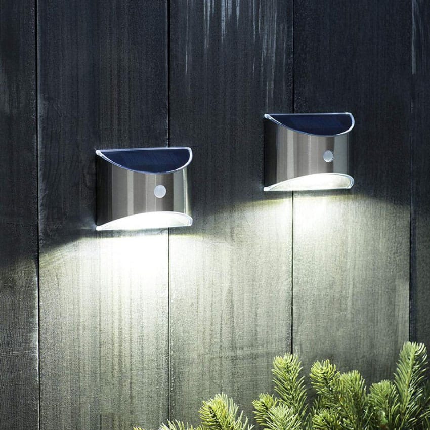 LED-Solarzellen-Wandleuchte (Downlight)