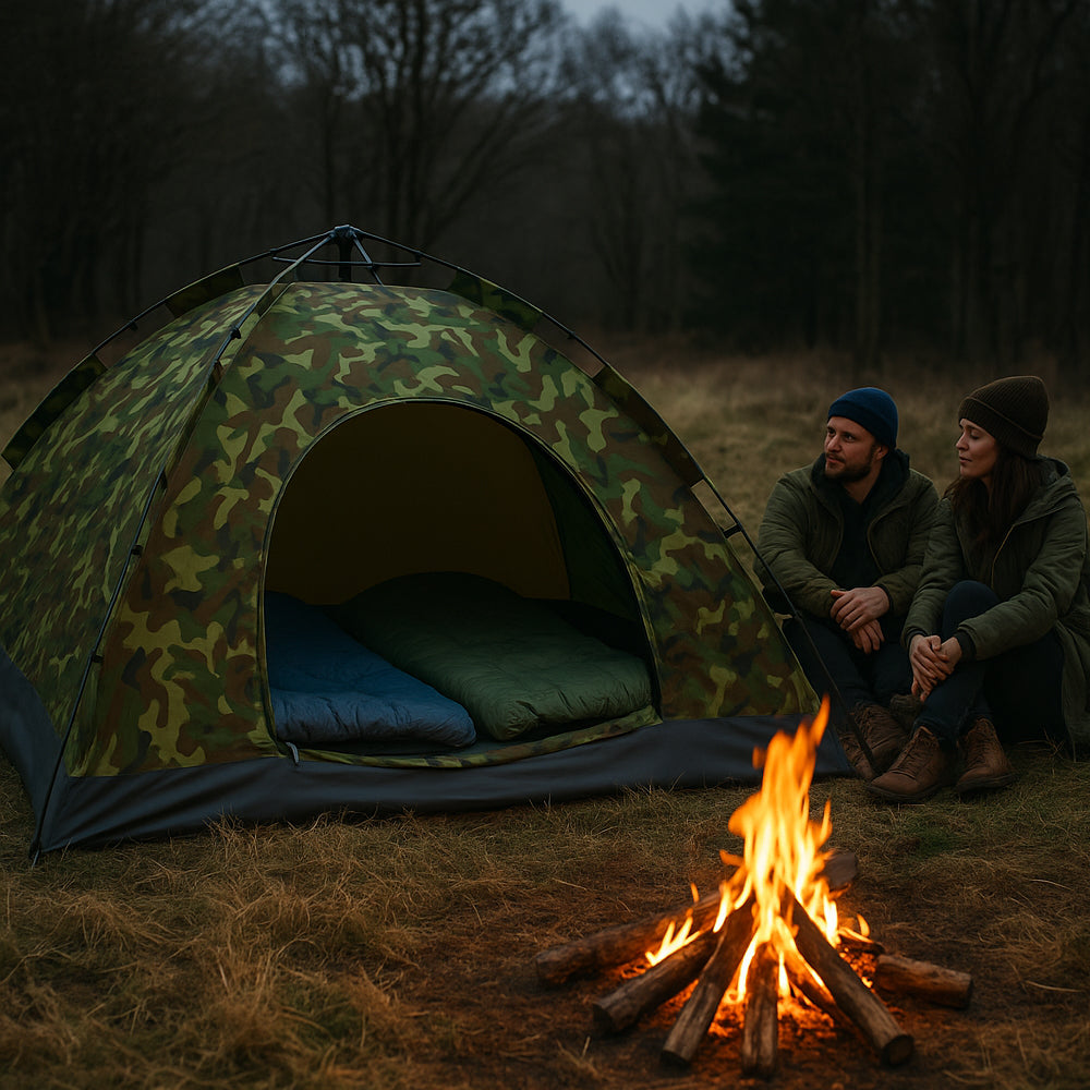 Quick-Up Tarnzelt für 3–8 Personen