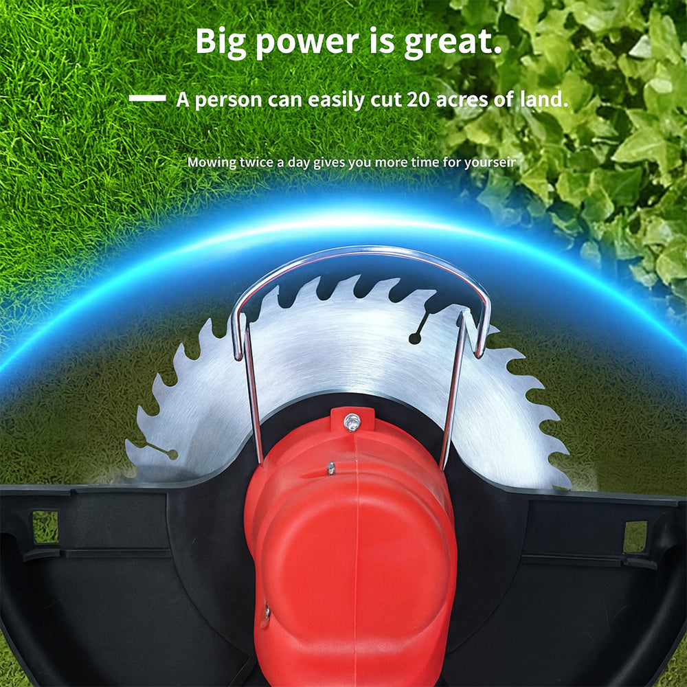 Rasentrimmer und Kantenschneider mit Rädern mit Teleskopstiel und Akku