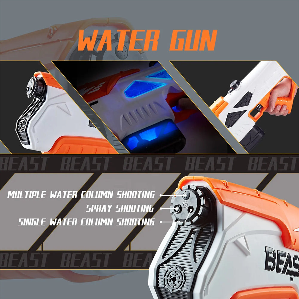Elektrische Wasserpistole – BEAST Beauty – Kraftvolle Wasser-Action im Mega-Format!