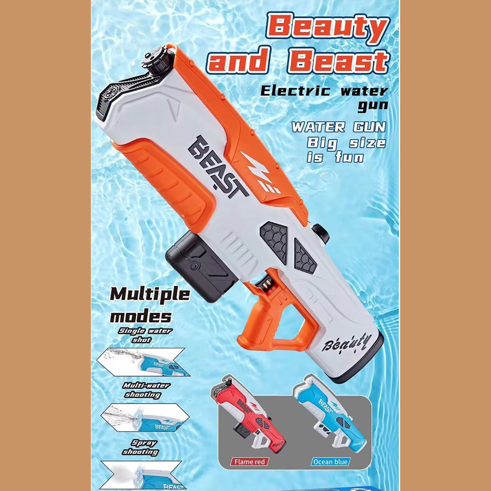 Elektrische Wasserpistole – BEAST Beauty – Kraftvolle Wasser-Action im Mega-Format!