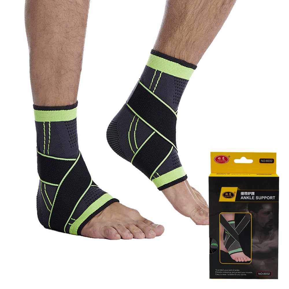 Knöchelbandage mit Kompressionsriemen und Schutz