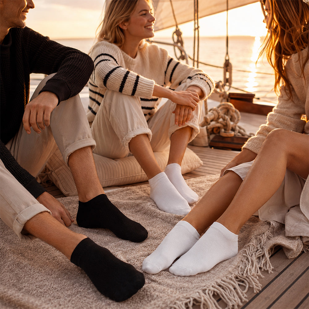 Sneakersocken im 12er-Pack – weiche Alltagssocken in Größe 36–41 und 41–46