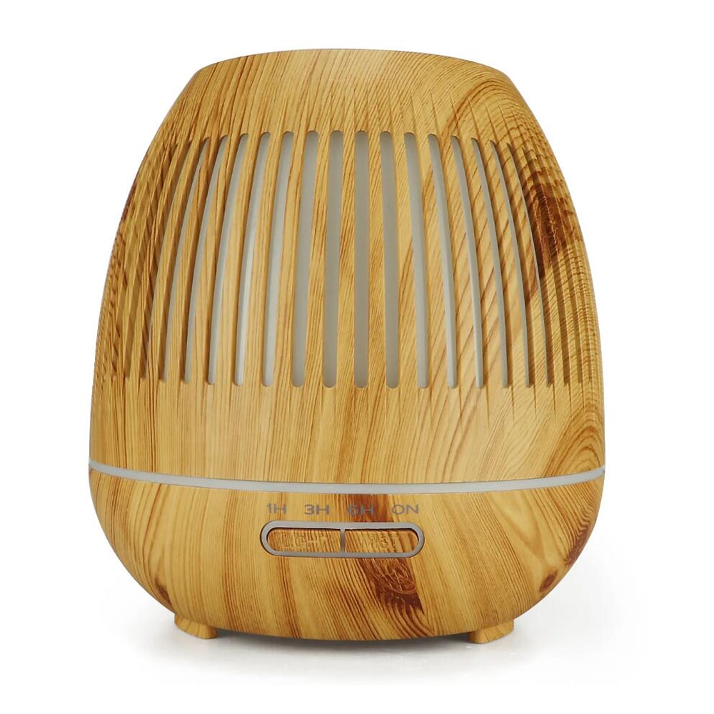 Aroma-Diffuser 400 ml mit Fernbedienung – stilvolles Design in dunkler und heller Holzoptik