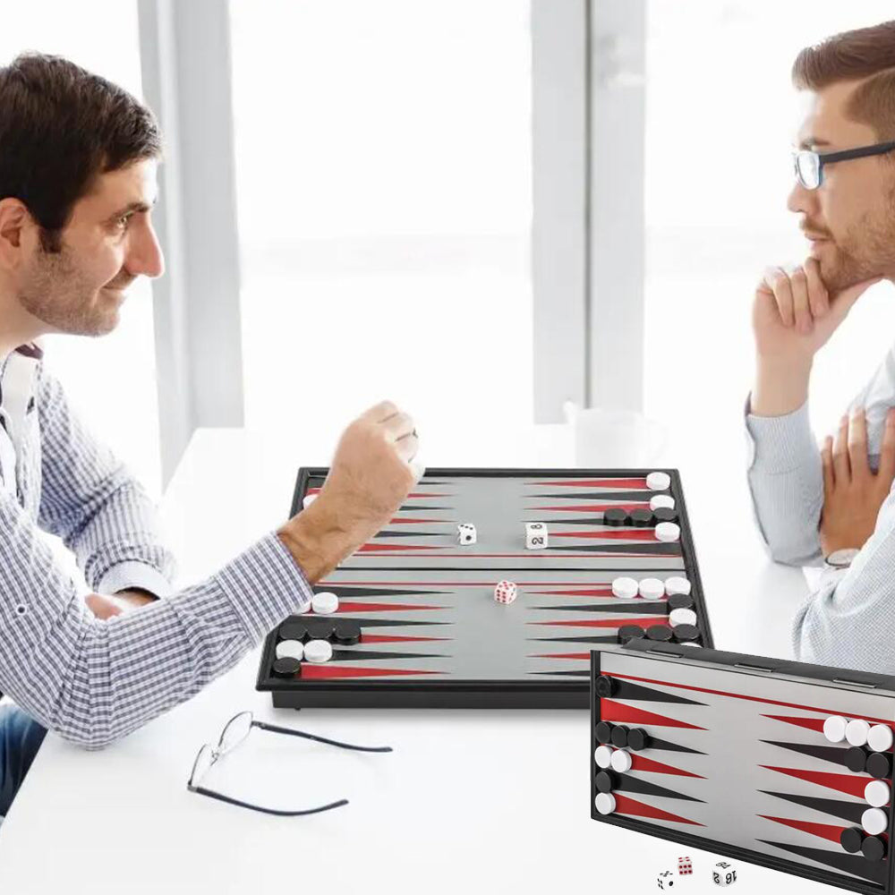 Backgammon – Magnetisches Spiel für Reisen und zu Hause