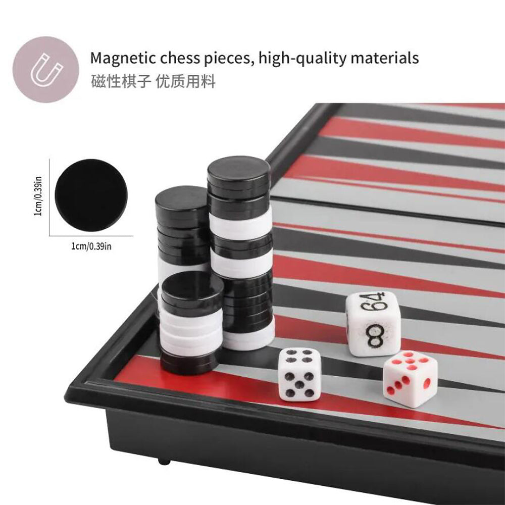Backgammon – Magnetisches Spiel für Reisen und zu Hause
