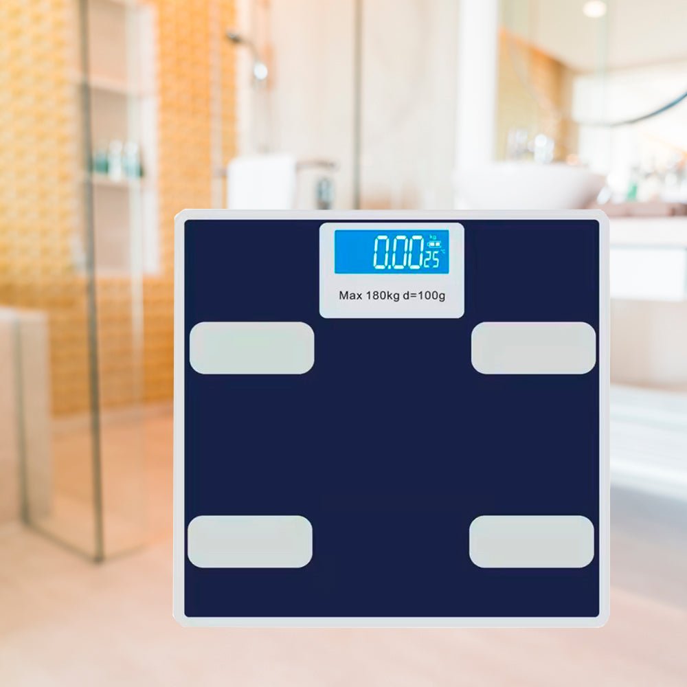 Personenwaage (180 kg) mit gehärteter Glasplattform