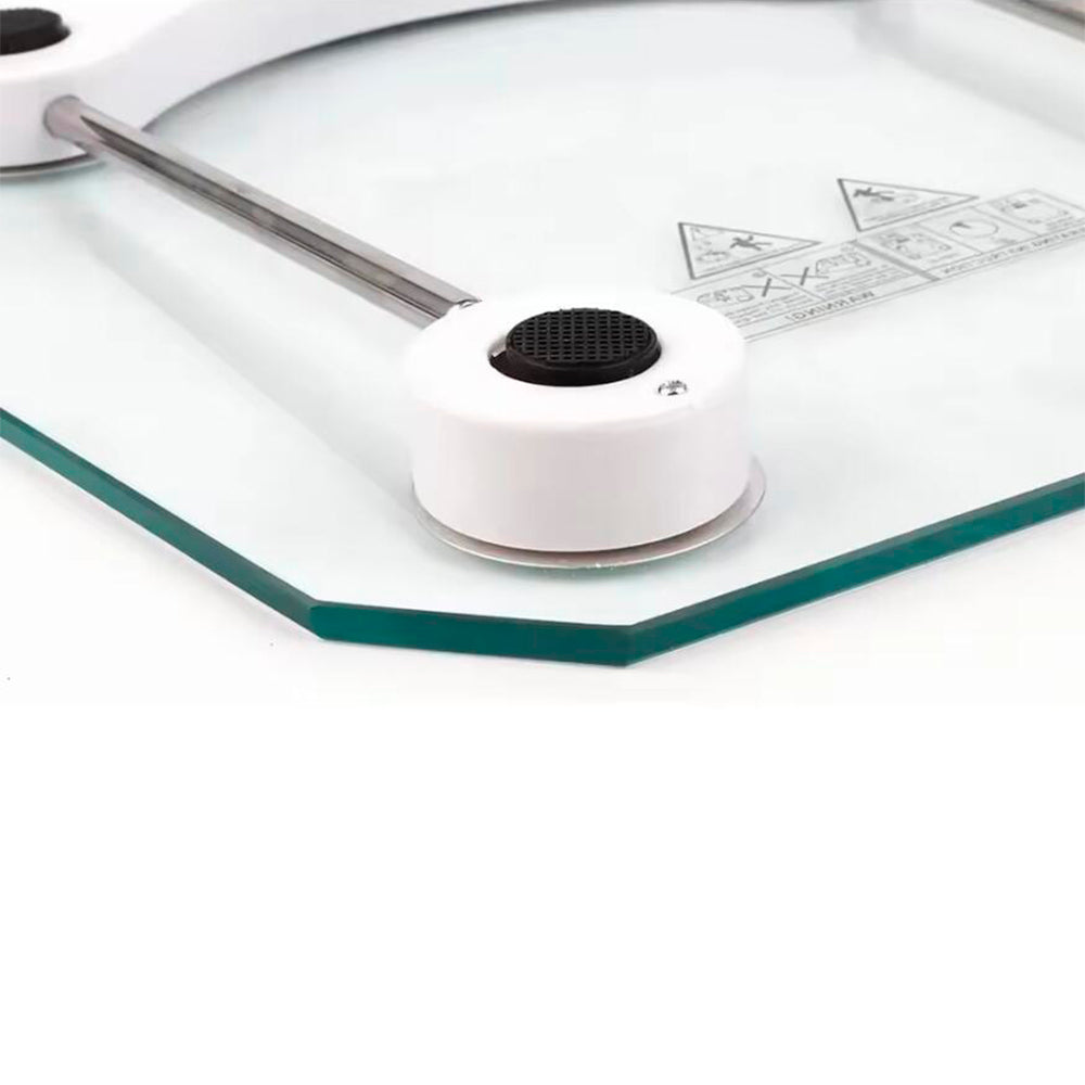Personenwaage (180 kg) mit transparenter Glasplattform