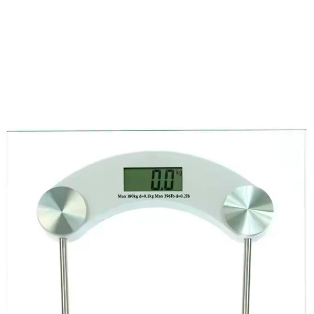 Personenwaage (180 kg) mit transparenter Glasplattform