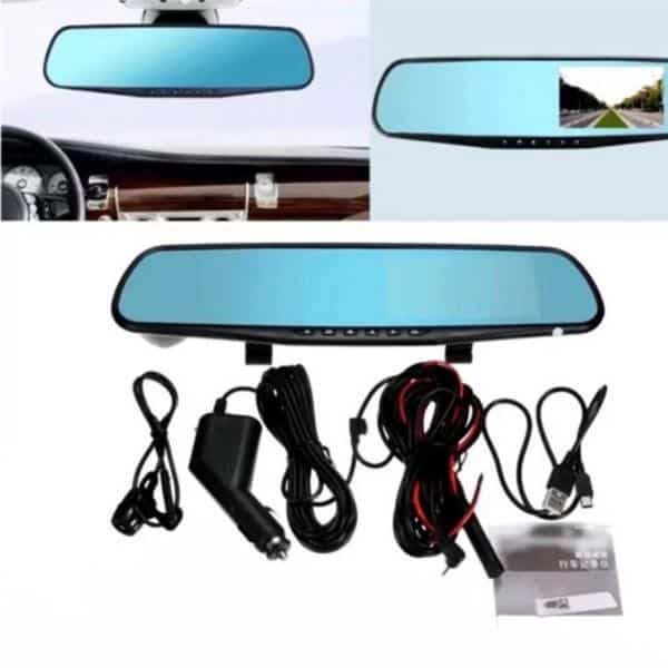 Dashcam-Rückspiegel mit Front-/Rückfahrkamera (Full HD und Nightvision)