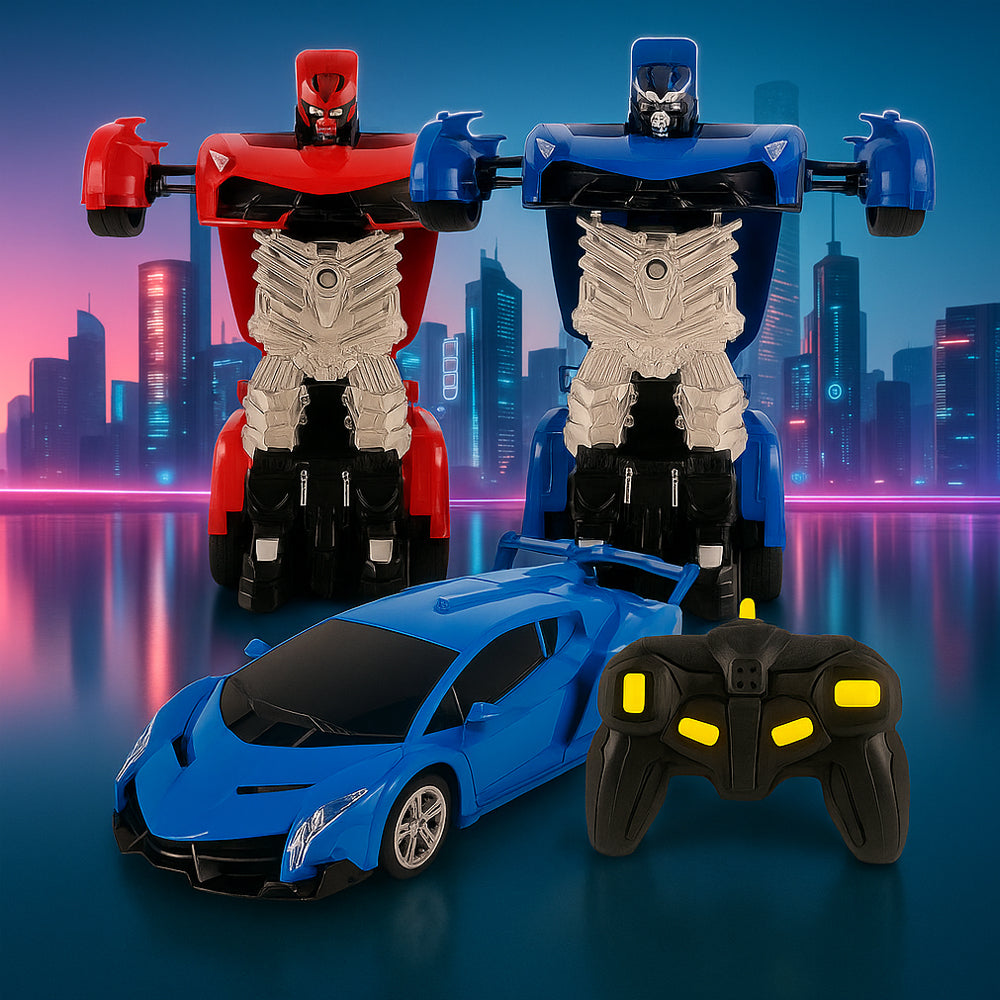 Ferngesteuertes Transformer-Auto mit Sound- und Lichteffekten
