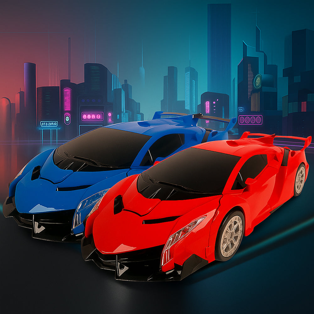 Ferngesteuertes Transformer-Auto mit Sound- und Lichteffekten