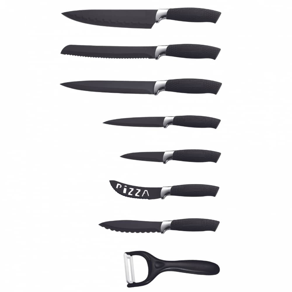 Messerset (7-teilig + Schäler) Royalty Line mit Marmorbeschichtung