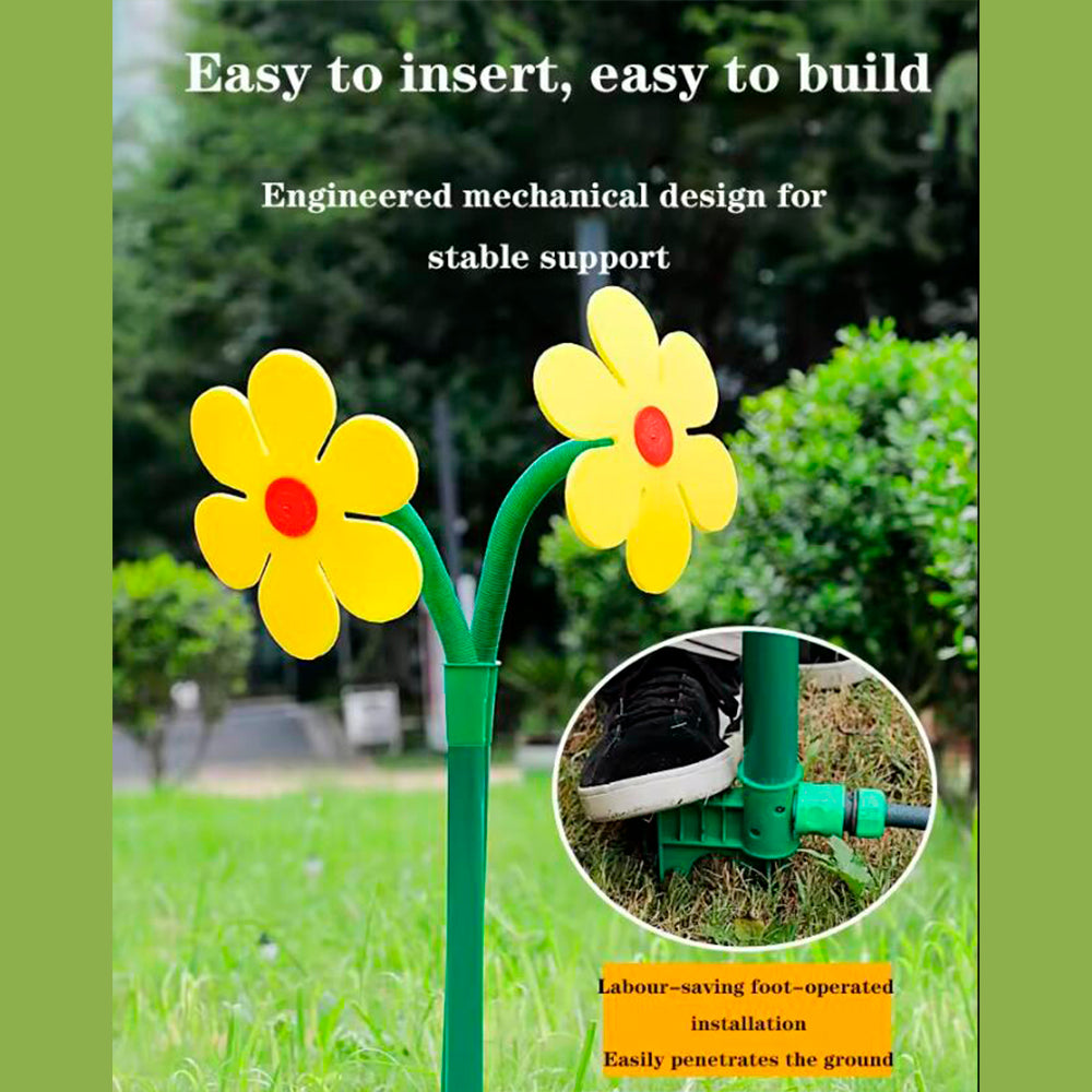 Blumenförmiger Sprinkler - dekorativ und effektiv