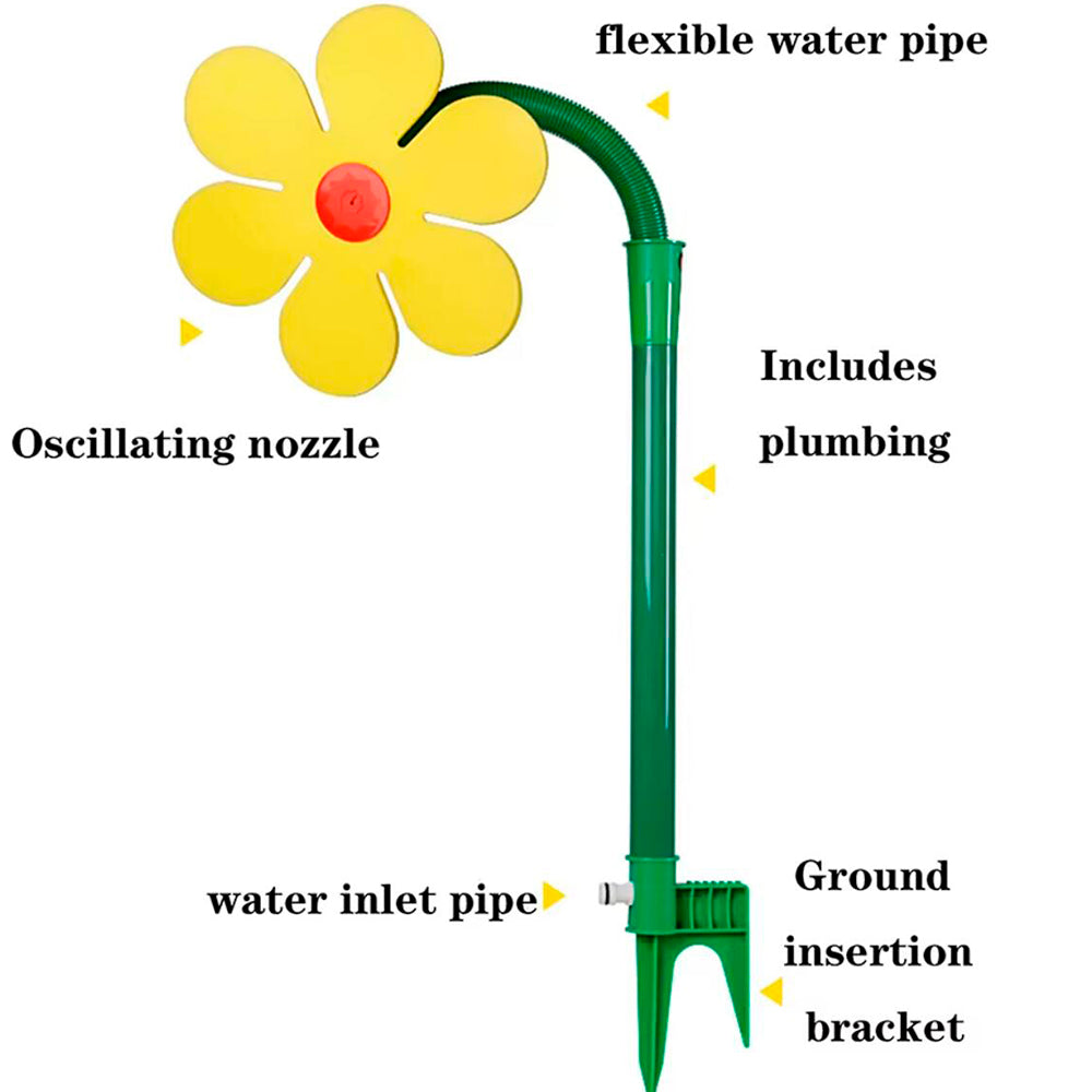 Blumenförmiger Sprinkler - dekorativ und effektiv