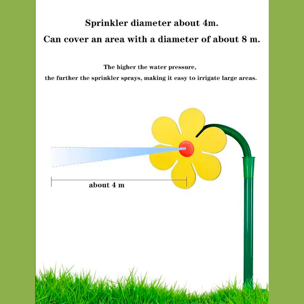 Blumenförmiger Sprinkler - dekorativ und effektiv