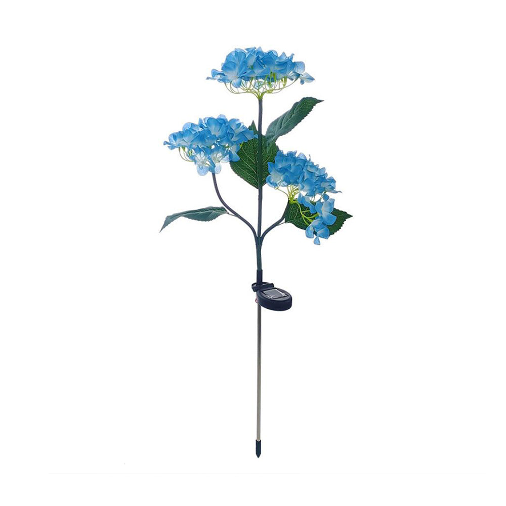Solarbetriebene Hortensien-Gartenlampen
