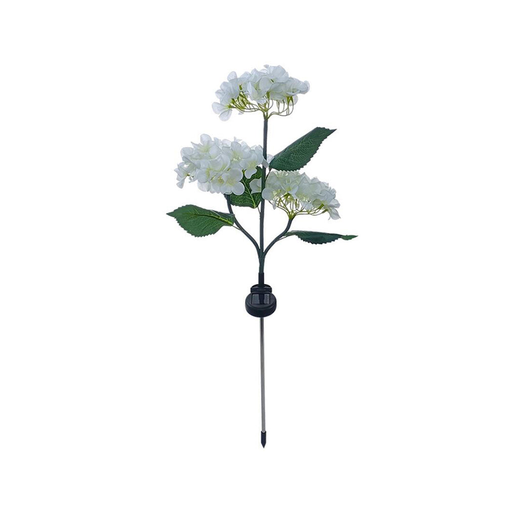 Solarbetriebene Hortensien-Gartenlampen