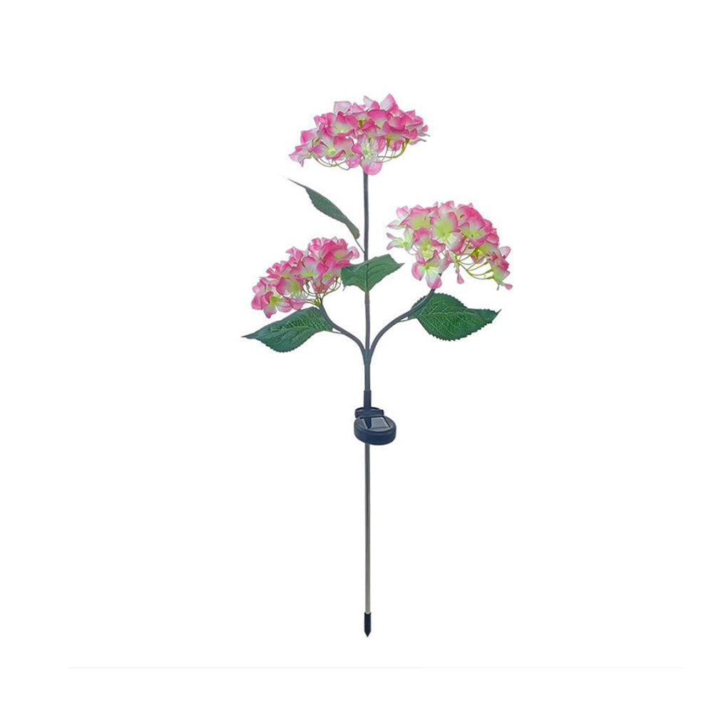 Solarbetriebene Hortensien-Gartenlampen