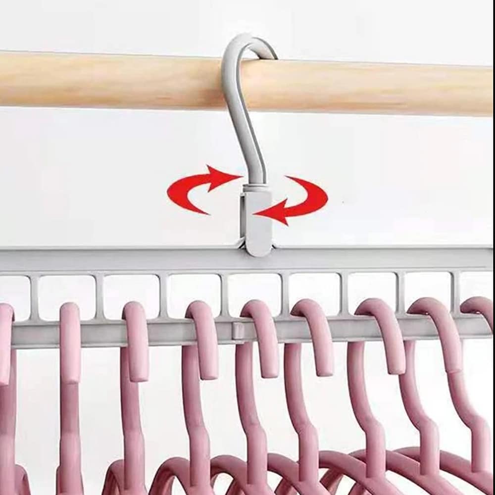 Kleiderbügel-Organizer für 9 Kleidungsstücke - Grau